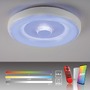 Kruhová - LD 14271-16 LED stropní svítidlo bílé s křišťálovým efektem, dálkové ovládání, Tuya, stmívatelné s aplikací RGB/2700-5000K - JUST LIGHT - foto 11