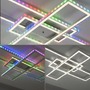 Hranatá - LD 14637-55 FELIX60 LED stropní svítidlo 101,5x71cm, stříbrná barva, RGB Rainbow, stmívatelné CCT RGB+2700-5000K - LEUCHTEN DIREKT / JUST LIGHT - foto 11