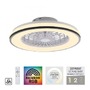 Kruhová - LD 14447-18 LED stropní ventilátor CCT RGB změna barev dálkový ovladač, RGB/2700-6500K - JUST LIGHT - foto 11
