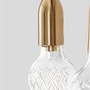Podélná - NV 9536415 Závěsné svítidlo VEDA mosazný kov a čiré sklo G9 5x6W 230V IP20 bez žárovky - NOVA LUCE - foto 11