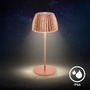 Stolní lampy dekorační - BRILO 7552013 Nabíjecí stolní lampa Riffle Mini - 20 cm, 1,5W, 150lm, bezdrátová, LED, stmívatelné, dotykový vypínač, měď - BRILO - foto 11