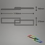 Hranatá - BRILO 3754-015 RGB CCT LED stropní svítidlo 119,5cm 45W 4400lm černá - BRILO - foto 11