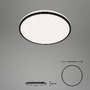 Kruhová - BRILO 3064-015 Hvězdné nebe CCT LED stropní svítidlo, pr. 33,3 cm, 24 W, 2500 lm, černá - BRILO - foto 11