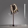Stolní lampy dekorační - PN 4542-25 ZULA LED stolní lampa kávová barva stmívatelné šňůrovým stmívačem kouřové sklo 3000K - PAUL NEUHAUS - foto 11
