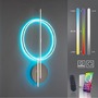 Dekorativní - PN 6154-55 Q ARKOA LED stropní svítidlo Smart Home stříbrná barva stmívatelné RGB ZigBee 2700-5000K - PAUL NEUHAUS - foto 11