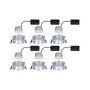 Koupelnová - P 98203 LED vestavné svítidlo 3-krokové-stmívatelné Cole Coin 6ks sada IP44 kruhové 88mm Coin 6x6W 230V stmívatelné 2700K stříbrná mat - PAULMANN - foto 11