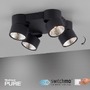 Bodová - PN 6454-18 Paul Neuhaus LED stropní svítidlo PURE-NOLA černá 4 ramenné otočné stmívatelné krokově stmívatelné 3000K - PAUL NEUHAUS - foto 11