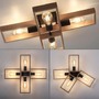 Hranatá - LD 15656-18 FRANKY LED stropní svítidlo, černá, dřevěný rám, kov, 4 ramenné - LEUCHTEN DIREKT / JUST LIGHT - foto 11