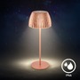 Stolní lampy dekorační - BRILO 7553013 Nabíjecí stolní lampa Riffle - 36,5 cm, 2W, 200lm, IP44, bezdrátová, LED, stmívatelná, dotykový vypínač, měď - BRILO - foto 11