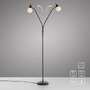 Stojací lampy - LD 12158-18 LOKI LED stojací svítidlo černé 2-ramenné flexibilní nastavitelné s vypínačem 3000K - JUST LIGHT - foto 11