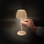 Stolní lampy dekorační - BRILO 7552011 Nabíjecí stolní lampa Riffle Mini - 20 cm, 1,5W, 150lm, bezdrátová, LED, stmívatelné, dotykový vypínač, béžová - BRILO - foto 11