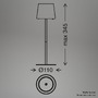 Stolní lampy dekorační - BRILO 7708014 Bota stolní lampa - 2,6W, 120lm, nabíjecí, LED, stmívatelné, dotykový vypínač, teplá bílá, kávová - BRILO - foto 11