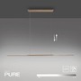 Podélná - PN 2302-97 Závěsné svítidlo PURE Surface 160x25 nastavitelná výška 3000K bronz - PAUL NEUHAUS - foto 11