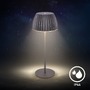 Stolní lampy dekorační - BRILO 7553015 Nabíjecí stolní lampa Riffle - 36,5 cm, 2W, 200lm, IP44, bezdrátová, LED, stmívatelná, dotykový vypínač, antracit - BRILO - foto 11