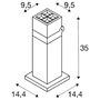 Sloupková - LA 1007460 S-CUBE 35 stojací lampa, 15 W, 2700/3000 K, PHASE, antracit - BIG WHITE (SLV) - foto 11
