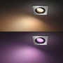 Hranatá - PH 8720169319158 Hue WACA Centura podhledové LED svítidlo GU10 5,7W 350lm 2000-6500K RGB IP20 hranaté, hliník - PHILIPS - foto 11