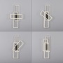 Hranatá - LD 14697-18 IVEN LED stropní svítidlo černá Switchmo 3-krokové stmívání paměťová funkce krokově stmívatelné 3000K - LEUCHTEN DIREKT / JUST LIGHT - foto 11