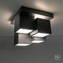 Dekorativní - LD 14114-18 TETRIS LED stropní svítidlo černé tvar kostky s přímým a nepřímým osvětlením do obývacího pokoje 3000K - JUST LIGHT - foto 11