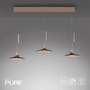 Vícečetná - PN 2193-97 LED závěsné svítidlo PURE Moon 3 ramenné nastavitelná výška stmívatelné 2700K bronz / tmavý amber - PAUL NEUHAUS - foto 11