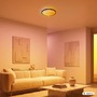 Kruhová - BRI 4093015 Stropní svítidlo SLIM LED AuraGlow hvězdné nebe černé 23W 2800lm 4000K dálk.ovládání - BRILONER - foto 11