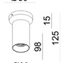 Bodová - IMPR 348252 Deko-Light stropní přisazené svítidlo Can Tilt kulaté, 1x 7,5 W GU10, černá - foto 11