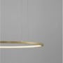 Kruhová - NV 9345602 Závěsné svítidlo TARQUIN broušený zlatý hliník a akryl LED 36W 230V 3000K IP20 stmívatelné - NOVA LUCE - foto 11