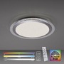 Kruhová - LD 15411-21 CYBA LED stropní svítidlo ploché 45x45cm, kruhové, bílé, stmívatelné, hra barev, CCT LED panel RGB+2700-5000K - LEUCHTEN DIREKT / JUST LIGHT - foto 11