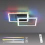 Hranatá - LD 14634-55 FELIX60 LED stropní svítidlo 44,5x44,5cm, stříbrná barva, otočné, RGB Rainbow, stmívatelné RGB+2700-5000K - LEUCHTEN DIREKT / JUST LIGHT - foto 11