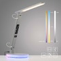 Stolní lampy pracovní - LD 11018-16 TINA LED stolní lampa bílá dotykový stmívač nabíjení telefonu bezdrátově i USB 3000-5000K - JUST LIGHT - foto 11