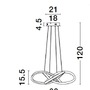 Dekorativní - NV 9248108 Závěsné svítidlo AMARA černý hliník a akryl LED 54W 230V 3000K IP20 stmívatelné - NOVA LUCE - foto 11