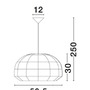 Polokoule - NV 9586431 Závěsné svítidlo MELODY přírodní ratan černý kabel E27 1x12W IP20 bez žárovky - NOVA LUCE - foto 11