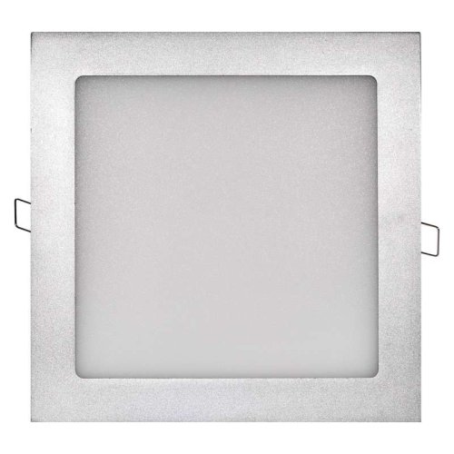 LED panely čtvercové - LED panel 225x 225mm, vestavný stříbrný, 18W neutrální bílá - foto 1