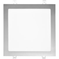 LED panely čtvercové - LED panel RAFA, čtvercový vestavný, broušený hliník, 25W