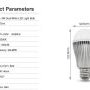 LED žárovky - 9W LED žárovka CCT, E27, RF 2.4GHz, FUT019, Mi-Light - foto 6