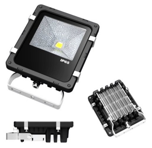 Přisazené reflektory - LED reflektor 10W Profi line, studená bílá - foto 1