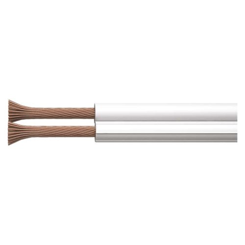 Dvojlinky, RGB a CCT kabely - Dvojlinka nestíněná 2x0,15mm bílá - foto 1
