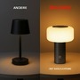 Stolní lampy dekorační - BRILO 7580015 Juna stolní lampa - 1,8W, 210lm, nabíjecí, LED, stmívatelné, dotykový vypínač, teplá bílá, antracit - BRILO - foto 12