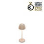 Stolní lampy dekorační - BRILO 7581011 Riffle Nano stolní lampička - 1,5W, 130lm, nabíjecí, LED, stmívatelné, dotykový vypínač, German design Award Winner 2025, béžová - BRILO - foto 12