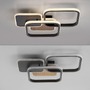 Hranatá - LD 14117-78 SEVENT LED stropní svítidlo hranaté černá s dekorem dřeva teplá bílá moderní 3000K - LEUCHTEN DIREKT / JUST LIGHT - foto 12