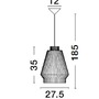 Dekorativní - NV 9586510 Závěsné svítidlo BREDO černý hliník černý kabel E27 1x12W 230V IP20 bez žárovky - NOVA LUCE - foto 12
