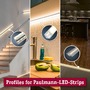 Plexi pro Al profily - P 79579 LED Strip přisazený profil difuzor 0,8m umělá hmota černá - PAULMANN - foto 12