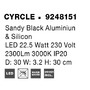 Nepřímé osvětlení - NV 9248151 Nástěnné svítidlo CYRCLE černý hliník a akryl LED 22.5W 230V 3000K IP20 - NOVA LUCE - foto 12