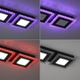Hranatá - LD 14512-18 ACRI LED stropní svítidlo černé RGB, CCT stmívatelné s dálkovým ovládáním RGB+2700-5000K - LEUCHTEN DIREKT / JUST LIGHT - foto 12