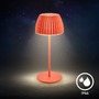 Stolní lampy dekorační - BRILO 7552012 Nabíjecí stolní lampa Riffle Mini - 20 cm, 1,5W, 150lm, bezdrátová, LED, stmívatelné, dotykový vypínač, oranžová - BRILO - foto 12