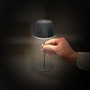 Stolní lampy dekorační - BRILO 7552015 Nabíjecí stolní lampa Riffle Mini - 20 cm, 1,5W, 150lm, bezdrátová, LED, stmívatelné, dotykový vypínač, antracit - BRILO - foto 12