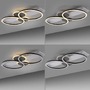 Dekorativní - LD 14552-16 TROOPER LED stropní svítidlo bílé s dřevo teplá bílá do obývacího pokoje světelný kruh 3000K - JUST LIGHT - foto 12