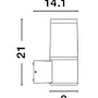 Nástěnná - NV 9002873 Venkovní nástěnné svítidlo CETERA černý hliník a akryl E27 1x12W 220-240V IP54 bez žárovky - NOVA LUCE - foto 12