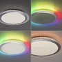 Kruhová - LD 15411-21 CYBA LED stropní svítidlo ploché 45x45cm, kruhové, bílé, stmívatelné, hra barev, CCT LED panel RGB+2700-5000K - LEUCHTEN DIREKT / JUST LIGHT - foto 12