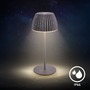 Stolní lampy dekorační - BRILO 7552015 Nabíjecí stolní lampa Riffle Mini - 20 cm, 1,5W, 150lm, bezdrátová, LED, stmívatelné, dotykový vypínač, antracit - BRILO - foto 12