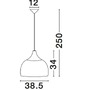 Polokoule - NV 9594341 Závěsné svítidlo MIA přírodní ratan a dřevo černý kabel E27 1x12W IP20 bez žárovky - NOVA LUCE - foto 12